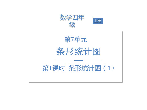 四年级上册数学课件-第7单元 第1课时 条形统计图(1) 人教新课标(共14张PPT)