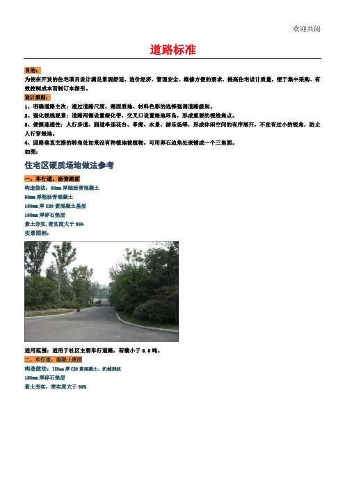 道路规范做法