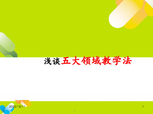 五大领域教学法 ppt课件