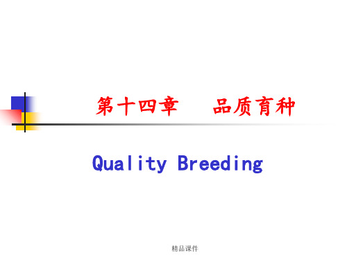 品质育种ppt课件