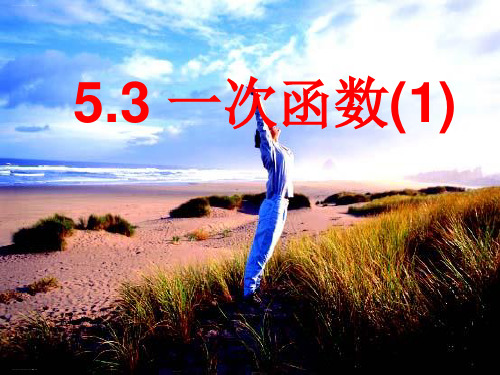 浙教版数学八年级上册课件：一次函数PPT