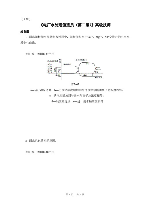 《电厂水处理值班员(第二版)》高级技师HT