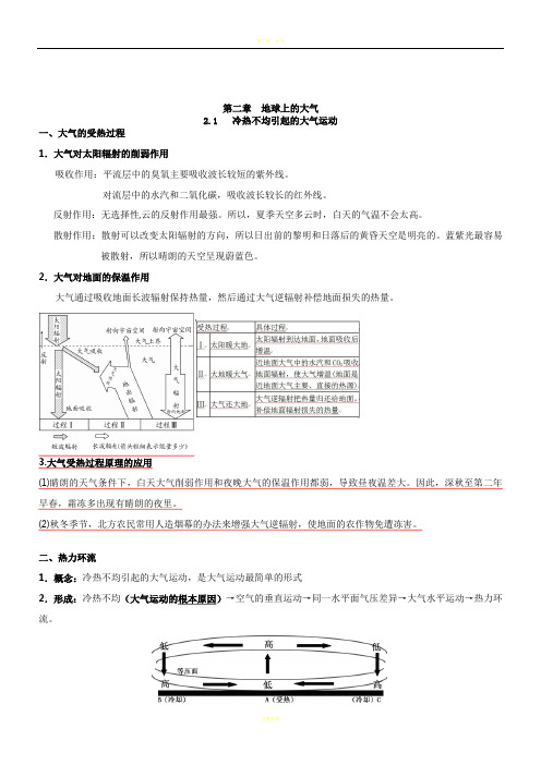 《地球上的大气》知识点总结76246