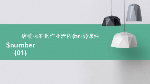 店铺标准化作业流程(HR版)课件