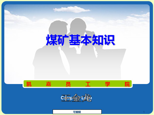 煤矿开采基本知识培训教材PPT课件
