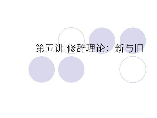 传播理论学课件第七讲 修辞理论