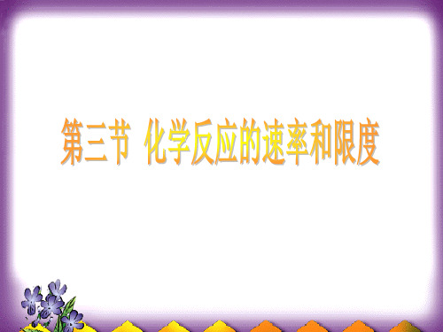 (完整版)1化学反应的快慢与限度-PPT