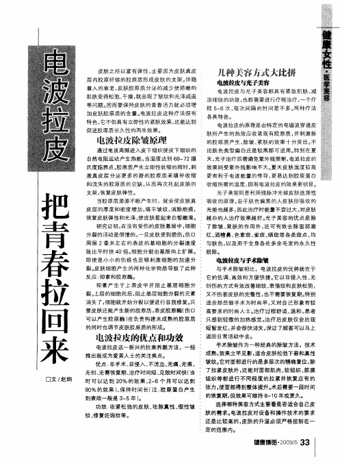 电波拉皮 把青春拉回来