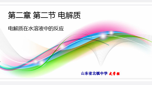 鲁科版化学必修1第2章第2节第2课时电解质在水溶液中的反应