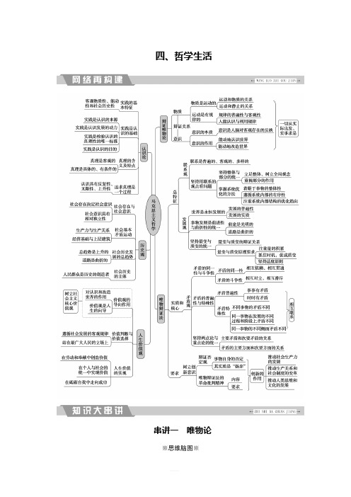 2018大二轮高考总复习政治文档：四、哲学生活(有解析)