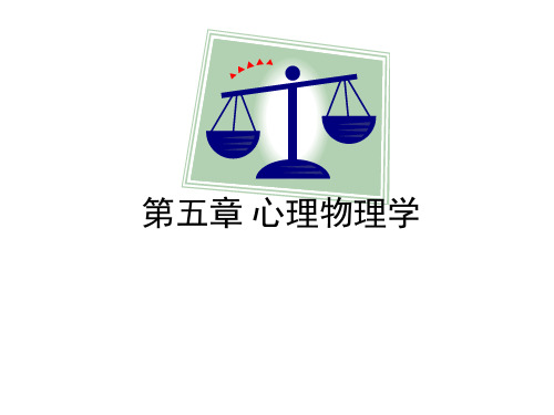 第五章 心理物理学