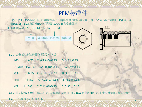 EM标准件知识的讲解