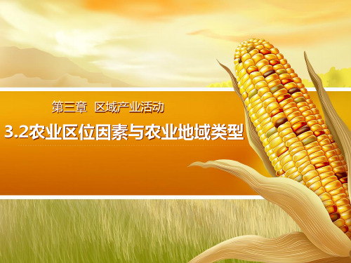 湘教版必修二 农业区位因素与农业地域类PPT