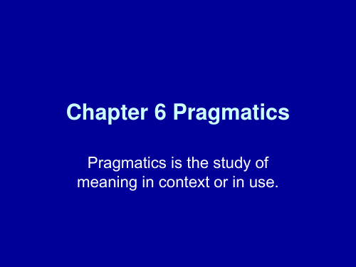 Chapter 6 Pragmatics.ppt