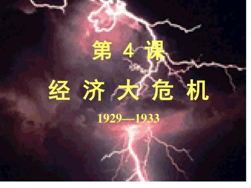 经济大危机ppt13 人教版