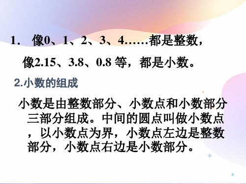 小数的认识知识点