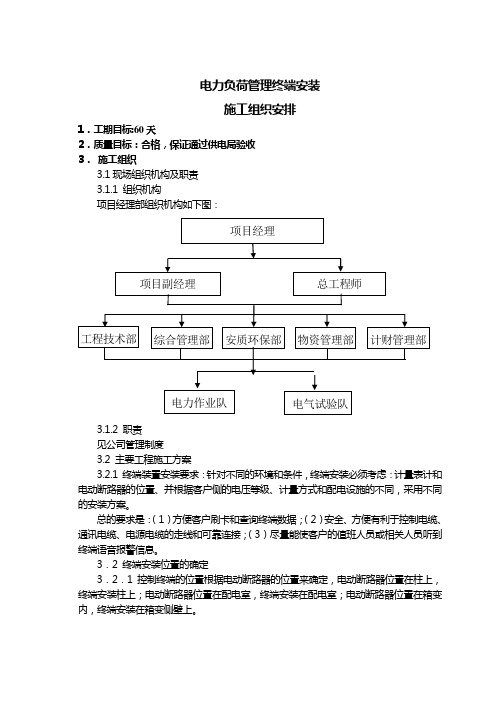 电力负荷管理终端安装