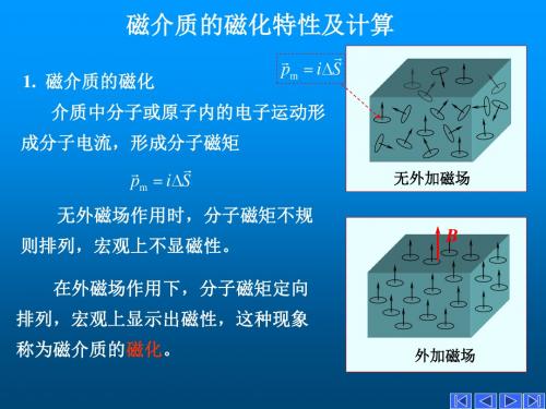 磁介质的磁化特性及计算