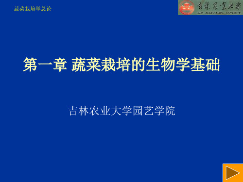 蔬菜栽培学__蔬菜栽培学总论蔬菜栽培的生物学基础