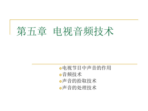 电视音频技术的基础知识.pptx
