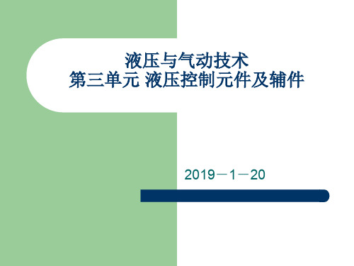 液压控制元件及辅件共27页文档