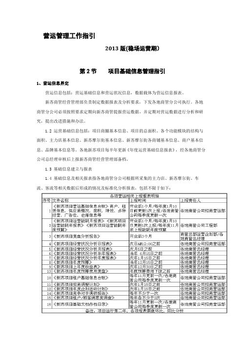 营运管理工作指引-发领导-信息管理