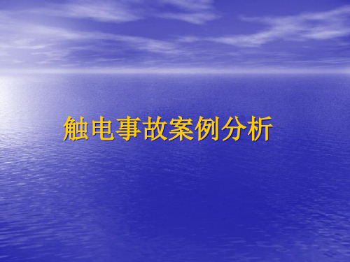10起触电事故案例精品PPT课件