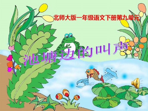 《池塘边的叫声》PPT课件 图文