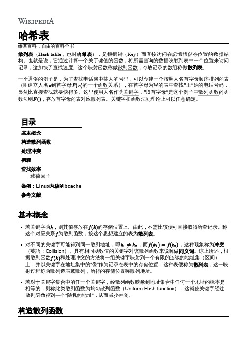 哈希表