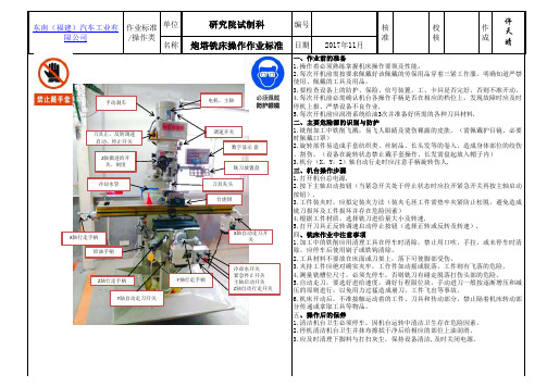 炮塔铣床作业指导书