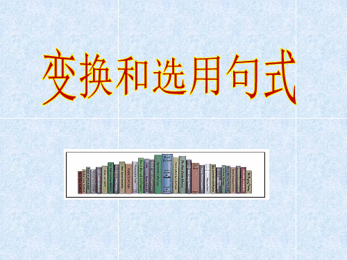 选用和变换句式