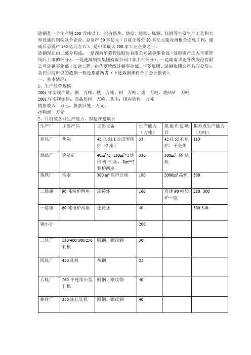 -涟钢团—1-2)涟钢是一个年产钢200万吨以上【精品文档】