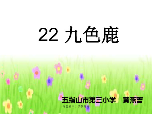 小学四年级《九色鹿》精品PPT课件