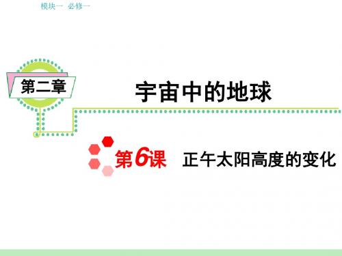 正午太阳高度全解全析