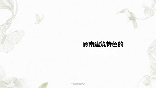 中庭及案例分析ppt课件