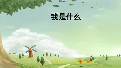 部编人教版小学二年级上册语文《我是什么 》课件