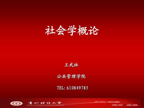 社会学概论 第一讲 绪论