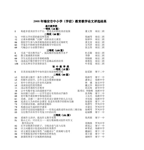 高中教学类