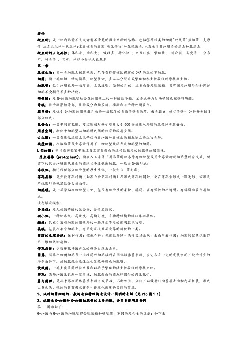 微生物复习