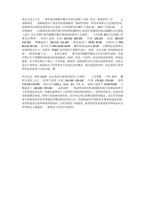 亚克力制作工艺