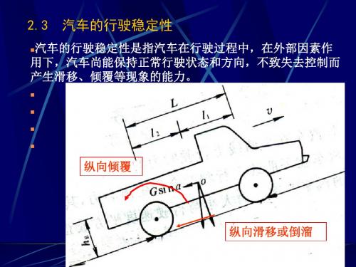 汽车行驶特性2-道路勘测设计
