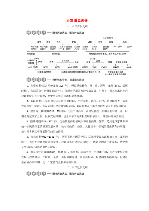(新课标)2020高考历史二轮复习开篇通史引导教案