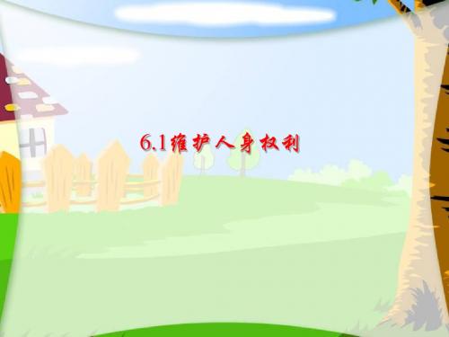 维护人身权利PPT课件4 粤教版