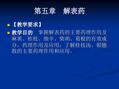 解表药PPT优秀课件