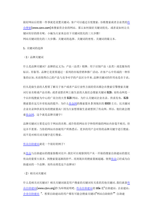 如何优化关键词