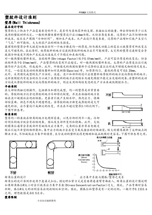 塑胶件设计准则[较全]