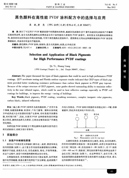 黑色颜料在高性能PVDF涂料配方中的选择与应用