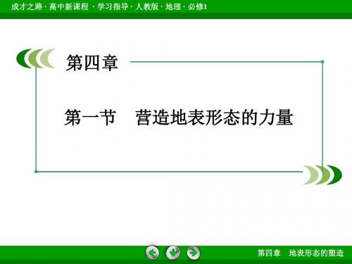 4.1营造地表形态的力量71张(新人教版必修一)