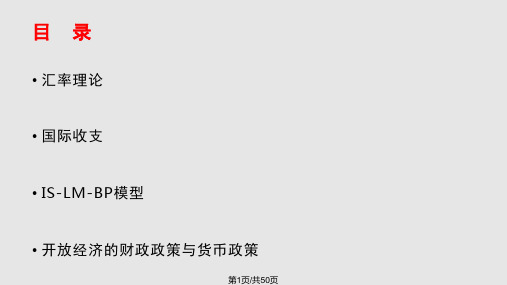 国际经济分析PPT课件