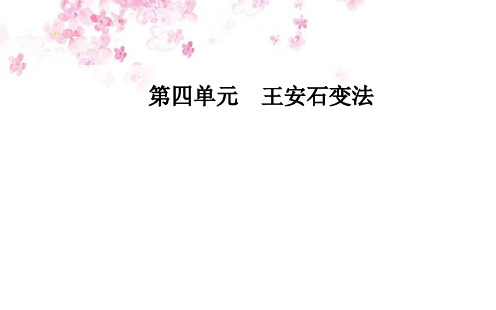 历史人教版选修1课件：第四单元 第2课 王安石变法的主要内容